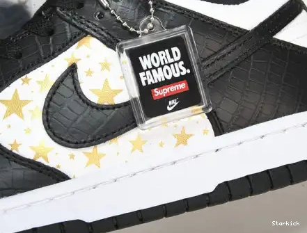 Black Supreme SB  DH3228-102 Low Dunk Stars Nike 0517